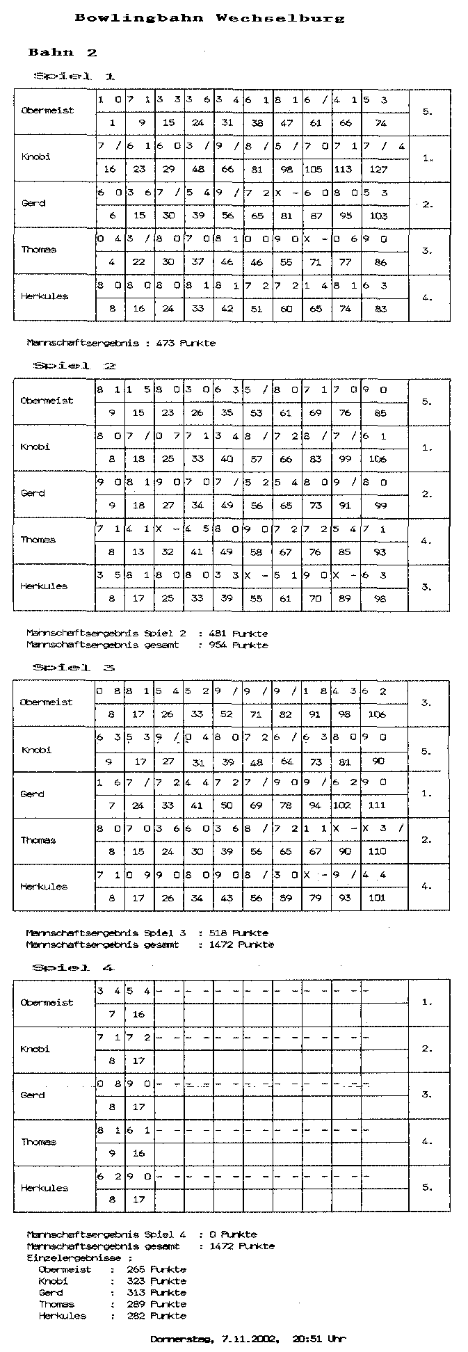 Bowling 07.11.2002
