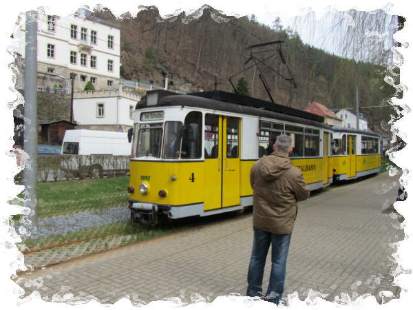 Abfahrt in Bad Schandau
