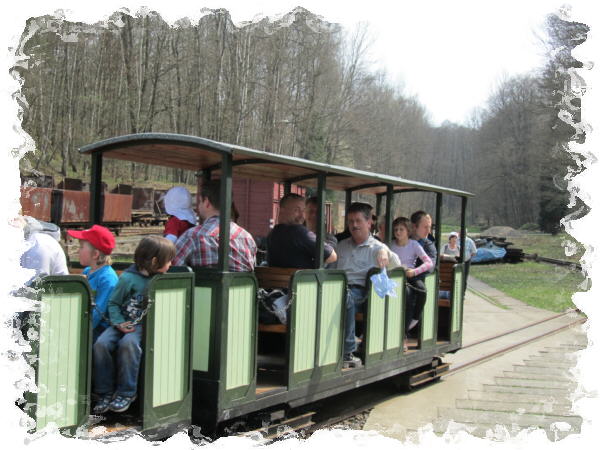 Mitfahrt im Feldbahnmuseum Herrenleite