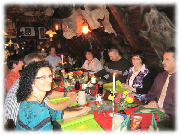 Weihnachtsfeier 2010 in Gr�tznickels Scheune