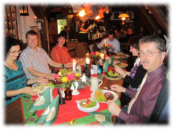 Weihnachtsfeier 2010 in Gr�tznickels Scheune